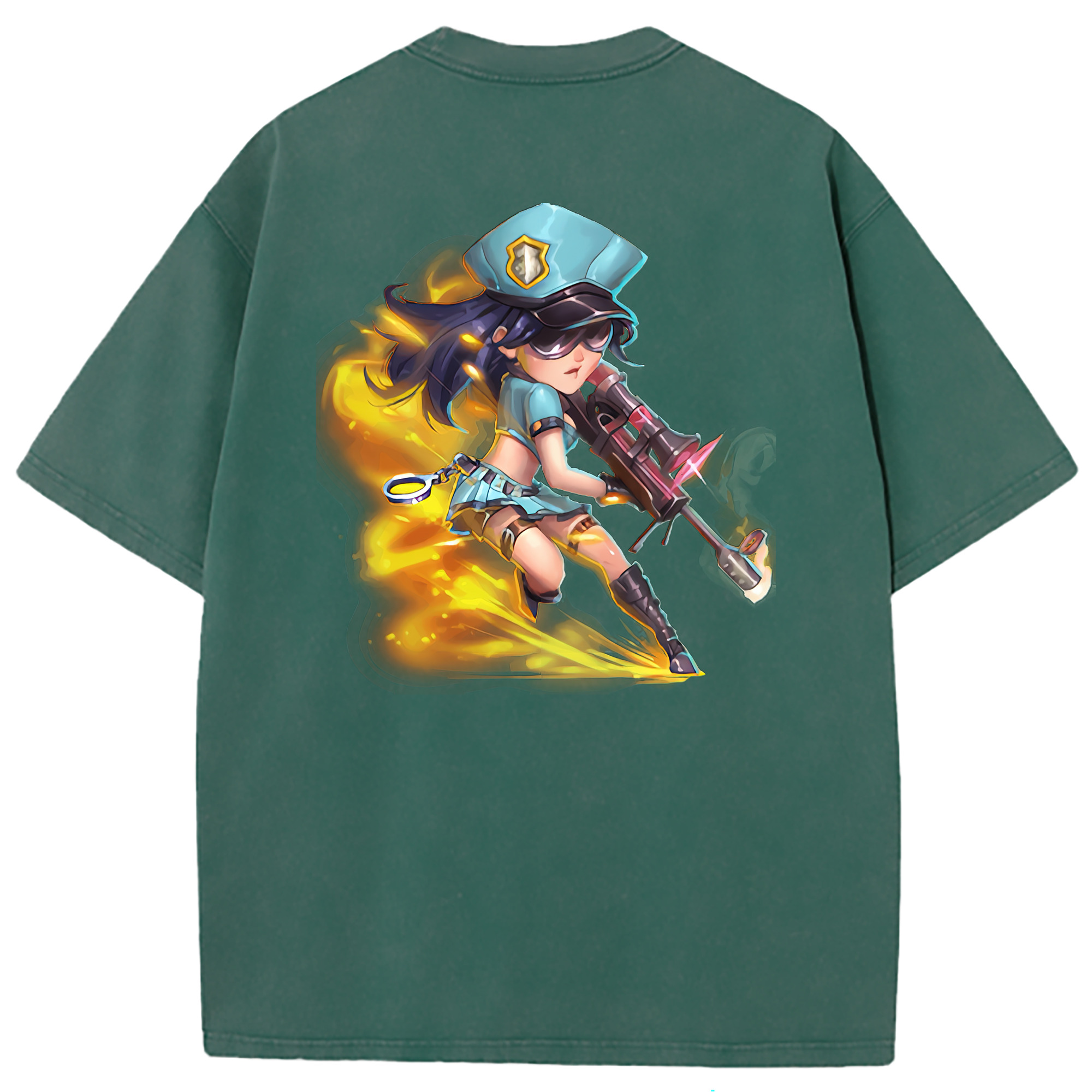 （画像用） リーグ・オブ・レジェンド League of Legends LOL 綿100% ヴィンテージ風 半袖Tシャツ（背面プリント）